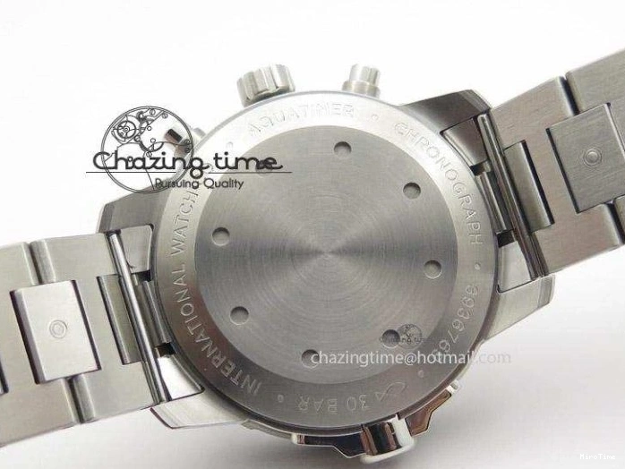 MIROTIME 0130 Classic Aquatimer Chrono IW376803 V6F 1:1 Best Edition Black Dial On SS Bracelet A 7361